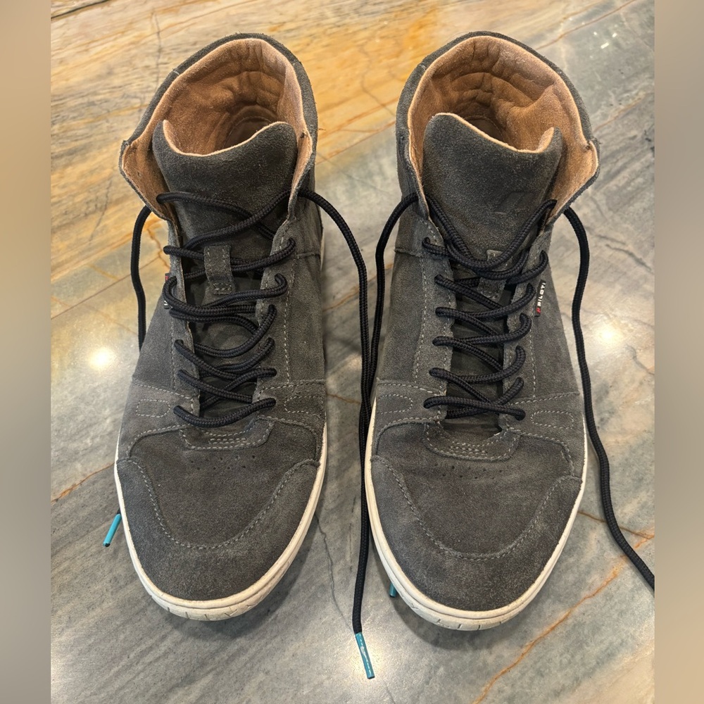 Piloti Apex high-top driving sneakers with Birkenstock footbed